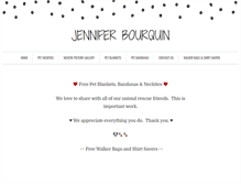 Tablet Screenshot of jenniferbourquin.com